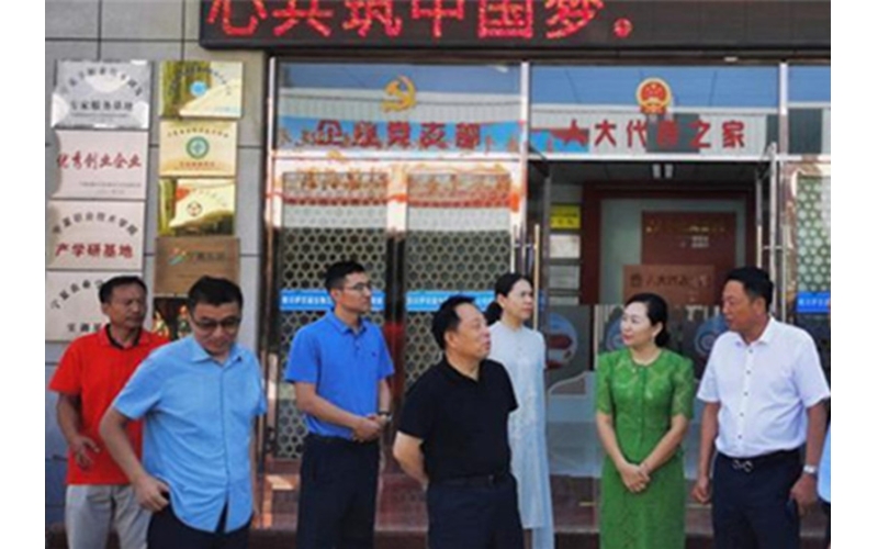 銀川市委常委、紀(jì)委書記、監(jiān)委主任劉智峰一行赴銀川伊百盛面對面問需求，實(shí)打?qū)嵔怆y題